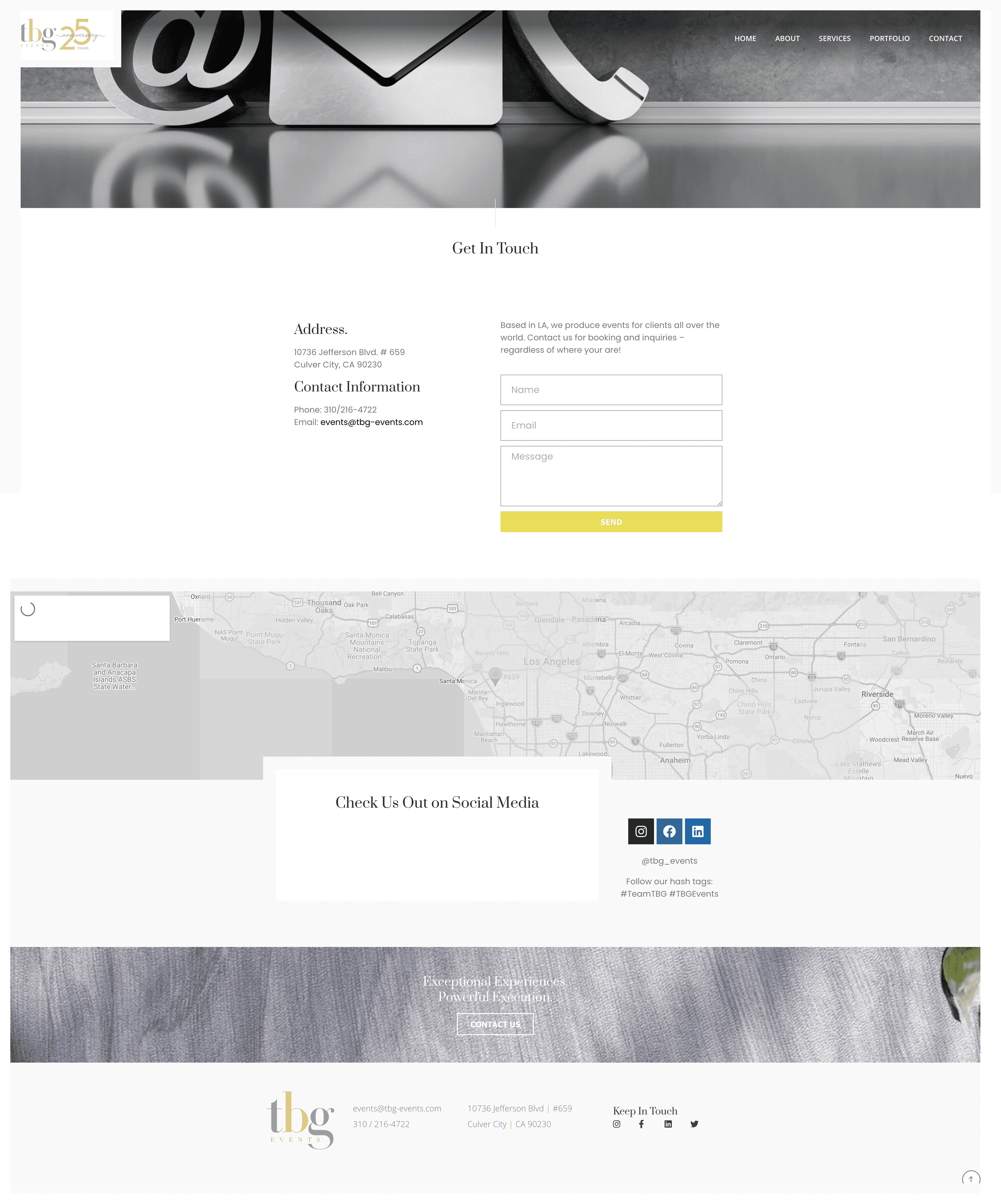 Old tbg Events contact page